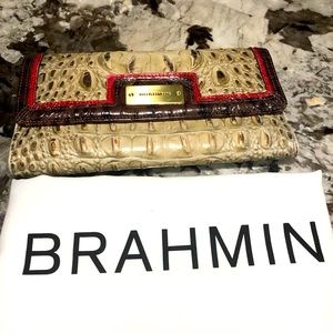 Brahmin Checkbook Wallet Trifold